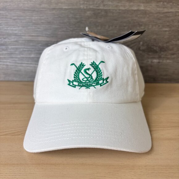 Cobra Golf Hat Cap Strap Back White Green Vintage Dad Cap Adjustable NWT - Picture 1 of 13